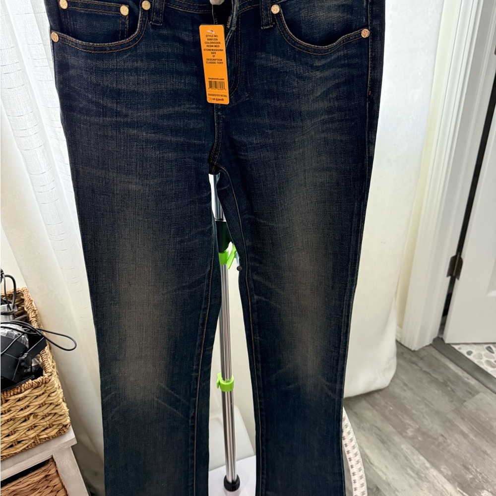 Tory Burch Women's Blue Boot Cut Jeans - Picture 13 of 13